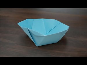 How to make a Paper bowl || Easy Origami Paper Bowl