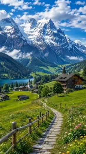 스위스 알프스 설산과 푸른 초원 힐링 | Swiss Alps Healing