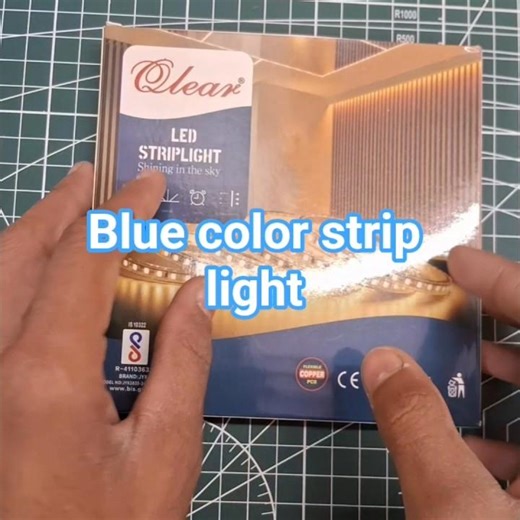 Blue color strip ligh #shorts #project #diy #subscribe #experiment