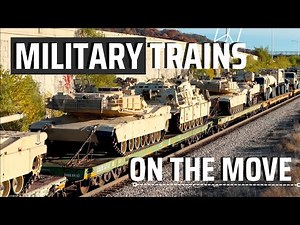 Military Trains With Tanks and *NEW* JLTVs