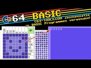 Zeichensätze von c64-tools.com in BASIC Programmen nutzen