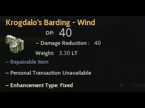 Crafting Krogdalo Gear Guide (Yellow Tier Horse Gear) Black Desert Online BDO