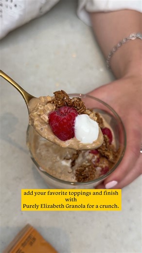 We just launched our NEW Protein Oatmeal✨ Today, I’m making our Maple cinnamon roll oats- it’s one of my go-to’s in the morning. | Purely Elizabeth