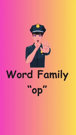 Word Family “op”: Practice English word families to learn new words, improve English pronunciation, and gain literacy skills (decoding and encoding). Learn English with EnglishWithColleen! #english #americanenglish #englishteacher #learnenglish #esl #englishvocabulary #englishlesson #englishpronunciation