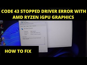 Code 43 error with Ryzen iGPU graphics and discrete GPU - How to fix