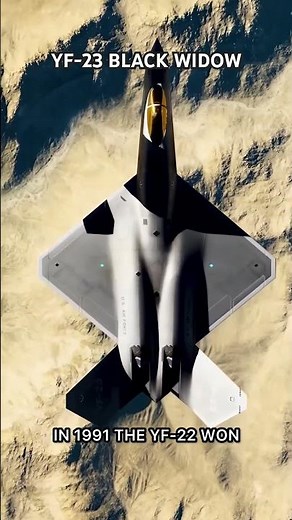 YF-23 Black Widow II, The Stealth Fighter That Lost to the F-22 Raptor #YF23 #F22Raptor #FighterJets