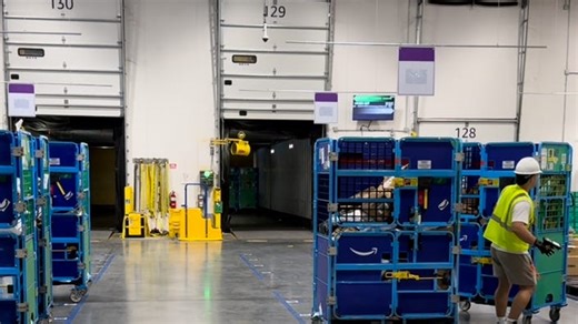 WATCH: 'SLAM Line' at the new Amazon robotics facility in Daytona Beach