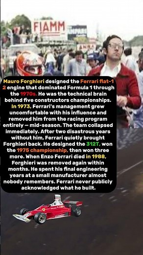 Ferrari Fired the Engineer Who Designed Their Greatest Engine