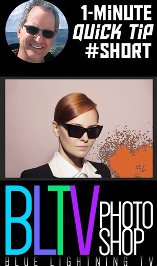 Photoshop 1-minute #short - canvas rotation (CS5 and later)