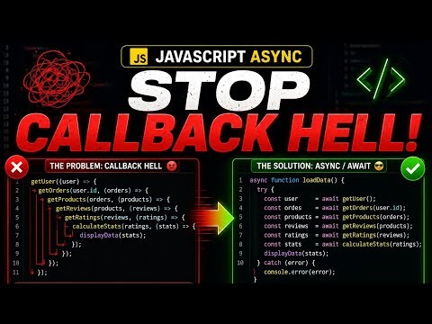 JavaScript Async/Await Tutorial - Stop Callback Hell & Master ES8 Promises