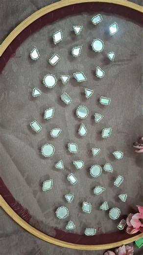 Mirror Work Sleeve Designing/ #ytshorts #alishaembroiderydiy #mirrorwork #sleevesdesign