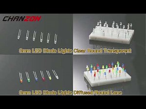 Diffused 3mm Led Diode Kit White Red Green Blue Yellow Orange 2V 3V B