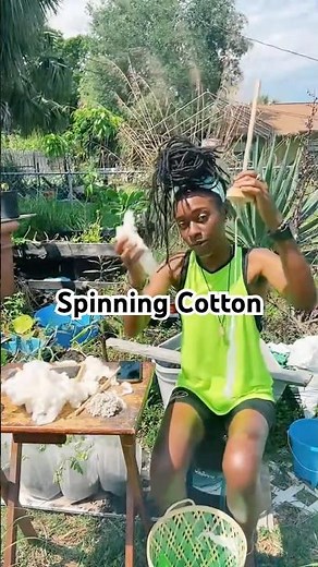 Spinning Raw Cotton Into Thread by Hand 🌾 (Farm to Fabric)