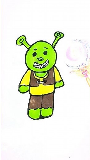 How to draw Shrek easy | Step by Step drawing #art #drawing #howtodraw #shorts #shortsvideo #viral