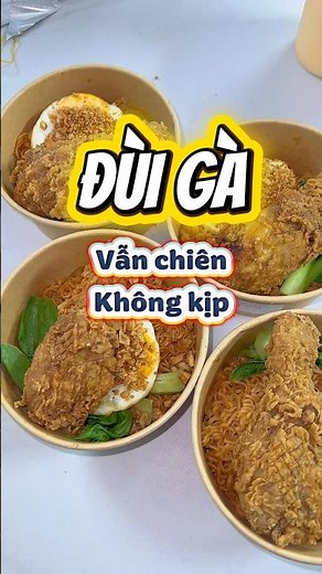 Đùi gà rán vẫn chiên không kịp… #food #cúmây #mitron #garan
