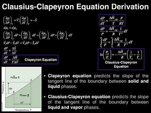 Phase Diagrams | The Clausius-Clapeyron Equation [Complete Derivation]