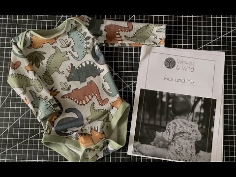 Waves & Wild Pick and Mix Bodysuit With Envelope Neck Tutorial for Beginners: Cut and Sew