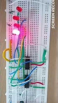 Shift Register circuit using D-Flip Flop #Electronics #Physics