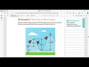 reveal math grade 7 lesson 3-1 add integers