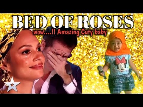 AGT24| All the judges cried when they saw the little baby singing Bed Of Roses