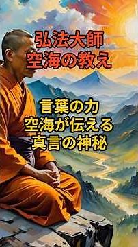 【空海の教え】言葉の力：空海が伝える真言の神秘 #弘法大師空海 #空海