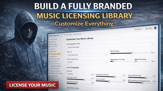 License Pro Music Library Settings — Full Customization Walkthrough (Standalone or Embedded) | License Pro