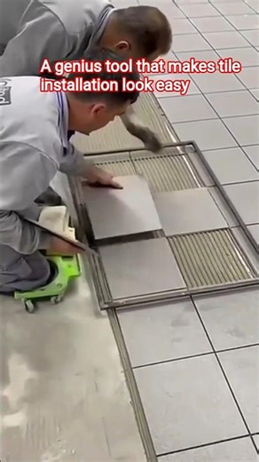 A genius tool that makes tile installation look easy.
