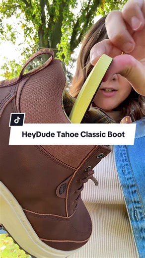 🍂 Guys, if you’re still rocking last year’s worn-out boots… it’s time for an upgrade. The HeyDude Tahoe Classic Boots are built for fall—lightweight, insanely comfortable, and rugged enough for everyday wear. Whether you’re tailgating, hitting the trails, or just need a solid pair of boots for the season, these are the perfect mix of style and comfort. Don’t wait until the cold hits—grab your pair now before they sell out! @HeyDude #heydudepartner #tiktokshopcreatorpicks #tiktokshoprestock #fal