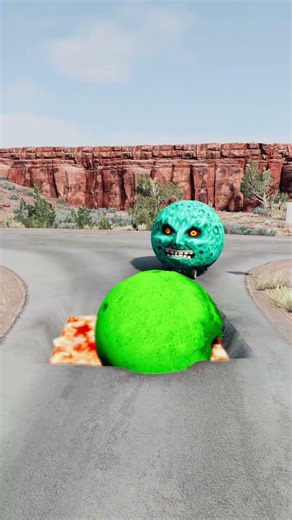 자동차 대 통나무 함정 #1 #beamngdrive #live #1million #shorts #shortsvideo #car