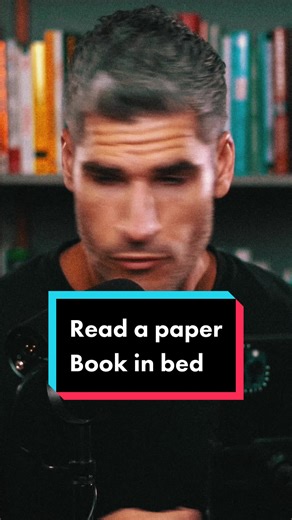 Tips for Falling Asleep: Reading a Paper Book in Bed