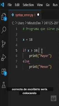 Error de Sintaxis en python