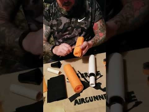 HOW TO MAKE A AIRGUN MODERATOR QUICK AND EASY!!