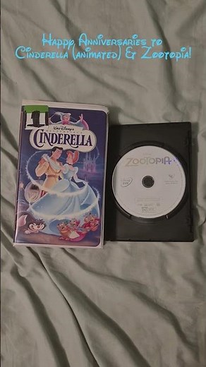 Happy Anniversaries to Cinderella (animated) & Zootopia!