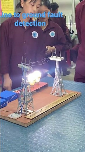 Line to ground fault demonstration.