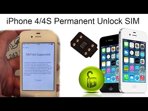 iPhone 4/4S Permanent Network Unlock SIM - Instant iPhone Unlock