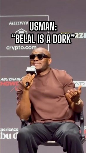 Kamaru Usman explained his stance on his conflict with Belal Muhammad