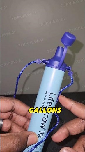 LifeStraw Personal Water Filter for Hiking, Camping, Travel, and Emergency Preparedness #shorts