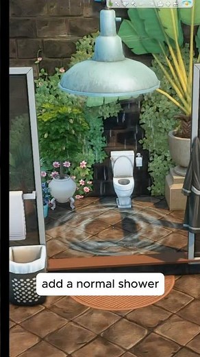 Huge shower in Sims 4 that you can't ignore #sims4shorts #sims4 #sims4ideas