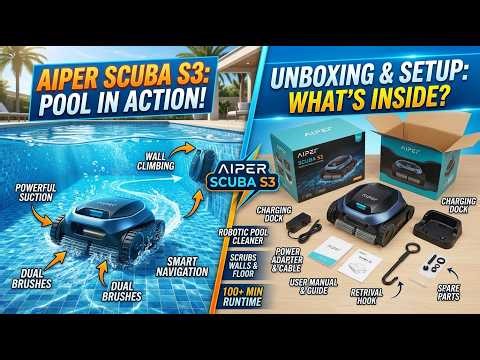 Aiper Scuba S3 Robotic Pool Cleaner Review: Unboxing, Setup and In Water Pool Cleaning in Action!