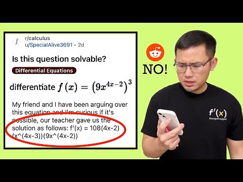 My friend & I have been arguing over this chain rule derivative. Is it possible? Reddit r/calculus