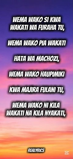 MWEMA - Lyrics 🙏🙏