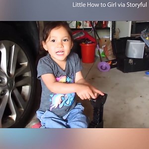 This little girl knows to do an oil change… do you? | Daily Mail Moms