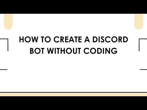 How To Create a Discord Bot Without Coding