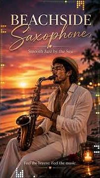 Romantic Beachside Saxophone 🎷 Smooth Jazz by the Sea #saxophone #saxophonejazz #jazz