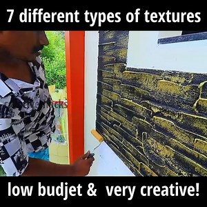 95K views · 3K reactions | 7 Modern texture wall painting | Creative Hacks | Facebook