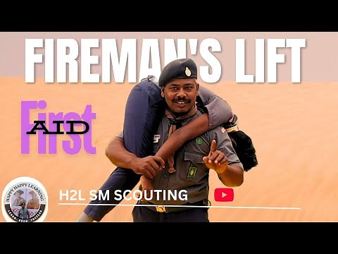 FIREMAN'S LIFT & CARRY #scouting #firstaid ‪@H2LSMSCOUTING‬
