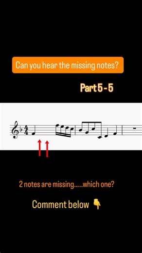 EarUpgrade on Instagram: "Missing notes….. This week is the missing note week! Part 5 - 5, the final one 🙂 Did you see them all? Let me know how you did! ❤️. Upgrade your ears, become a pro! Hey musicteachers……Did you check the ✨All-in-one Music Teacher Toolkit✨yet? ➡️ Click the link in my bio! #eartraining #musician #eartrainingexercises #musicteacher #musicstudent #pianist"