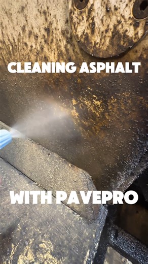 Our asphalt solvent and asphalt remover is SO powerful, it removed this tar in just seconds. Imagine how fast it can tear through inches of build up. 🔗 Click the link in our bio to learn more @PavePro is the "better than diesel" asphalt remover and release agent that's taking over the paving industry by storm. 💪🏽 Powerful & Long-Lasting Release Ability 💸 Surprisingly Cost Effective 💡 Enhanced Lubricity & Water Deactivated 🍃 Environmentally Safe & DOT-Approved ▶️ Follow @PavePro to see more