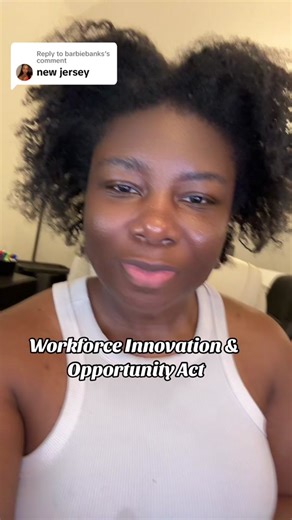 Replying to @barbiebanks lets talk about how to use WIOA funds in New Jersey! #nj #jobtips #careeradvice #departmentoflabor