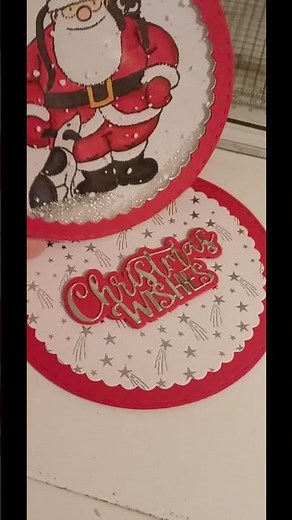 bauble easel shaker card #craftroulette